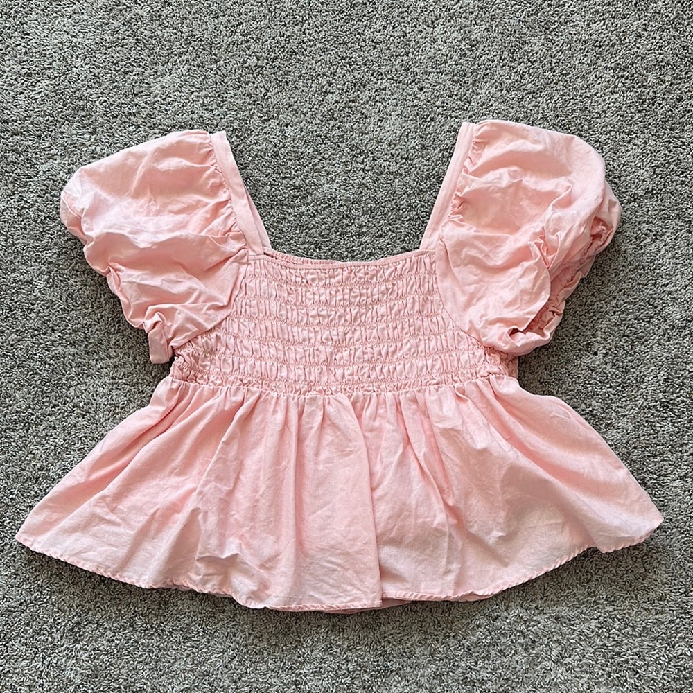 The Lullaby Club Puffed Sleeve Top